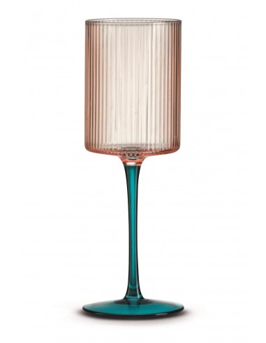 Set de 2 Copas de Vino - Rosa-Verde