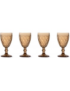 Set de 4 Copas Goblets - Ámbar