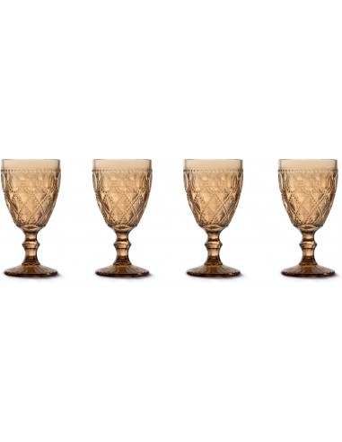 Set de 4 Copas Goblets - Ámbar