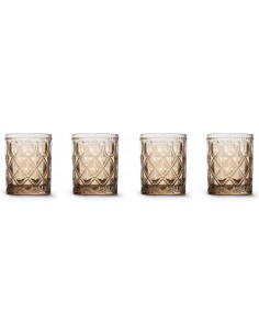 Set de 4 Vasos de Agua - Ambar
