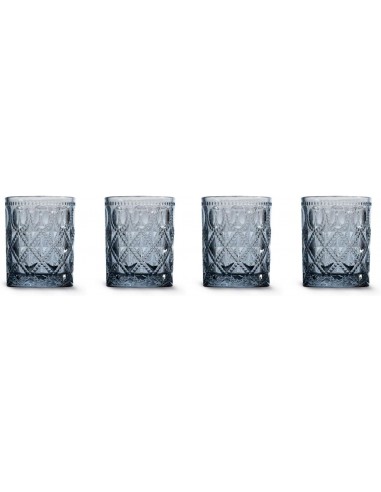Set de 4 Vasos de Agua - Azul
