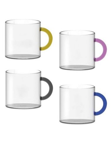 Set de 4 Vasos de Cristal