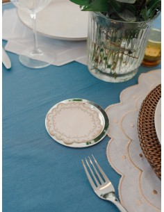 Portavaso Redondo Bege