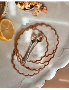 Portavaso Redondo Dorado 2