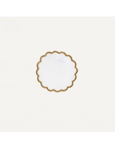 Portavaso Redondo Dorado