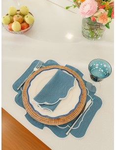 Portavaso Redondo Azul