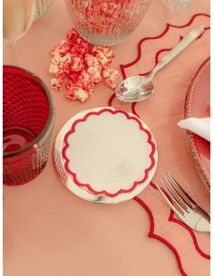 Portavaso Redondo Rojo