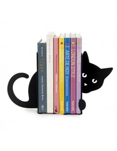 Sujetalibros Hidden Cat Negro