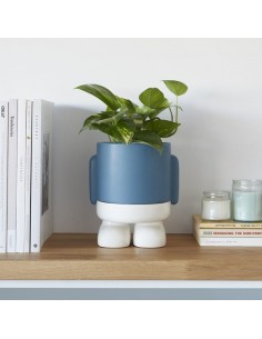 Maceta Mr.Standy azul 2