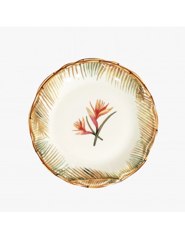 Plato de Postre Bambou Chic Oiseau du Paradis