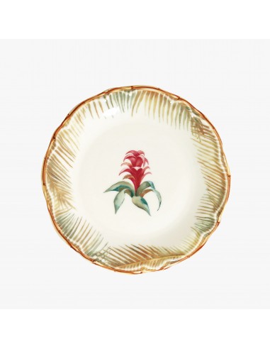 Plato de Postre Bambou Chic Guzmania