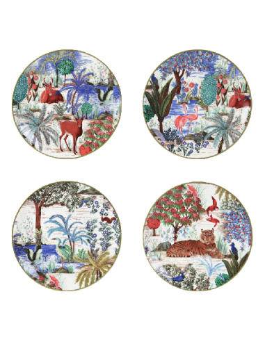 Set de 4 Platos de Canapés Jardin du Palais