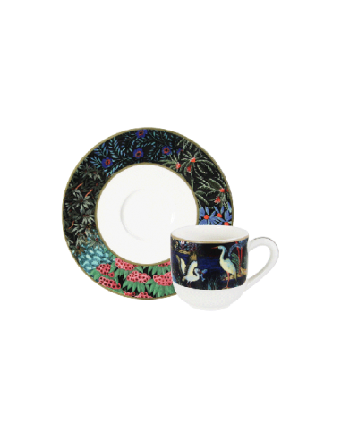 Set de 2 Tazas/Platillos de Café Jardin du Palais
