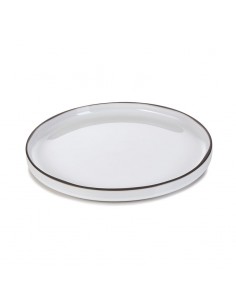 Plato Llano Caractère - Blanco