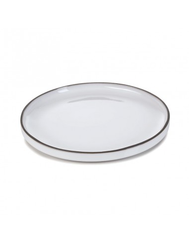 Plato de Postre Caractère - Blanco