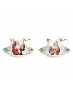 Set de 2 Tazas Santa Is Coming
