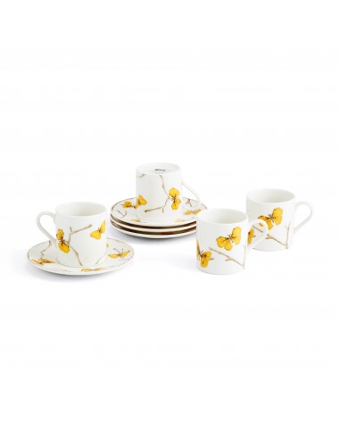 Set de Tazas Butterfly Ginkgo Gold