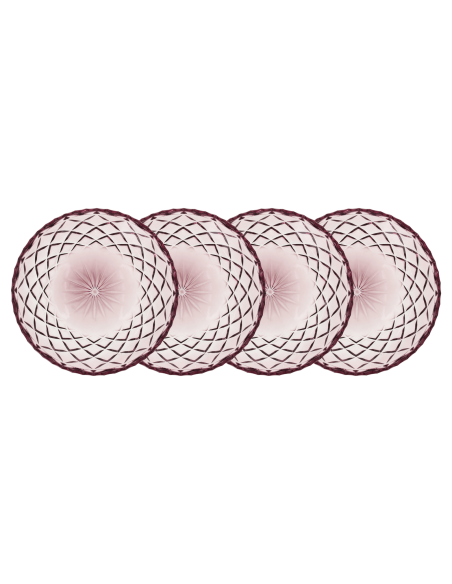 Set de 4 Platos Asiel Sorrento - Rosa