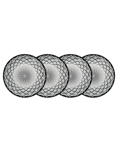 Set de 4 Platos Asiel Sorrento - Gris Set de 4 Platos Asiel Sorrento - Gris