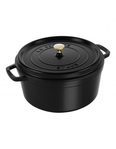 Olla Redonda Cocotte - Negro Mate