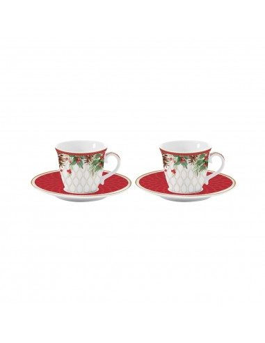 Set de 2 Tazas de Café Christmas Berries
