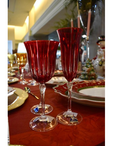 Set de 6 Copas de Vino Gema Divina Roja