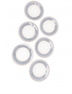 Set de 6 Platos de Pan Zig...