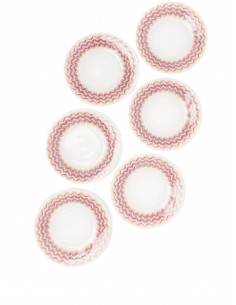 Set de 6 Platos de Pan Zig...