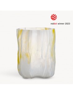 Florero Crackle - Lemon Sorbe