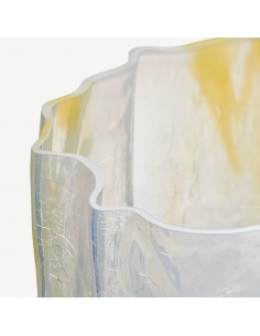 Florero Crackle - Lemon Sorbe 2