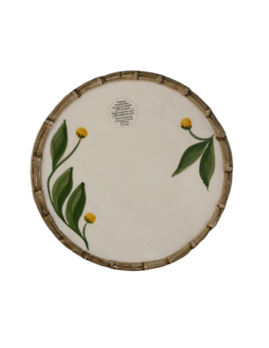 Plato de Postre Bamboo Lemon