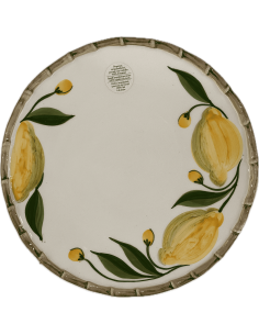 Plato Llano Bambu Lemon